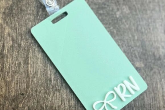3D Bow RN Badge Holder STL: A Stylish and Practical Addition to Your Workday