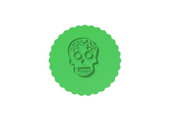 3D Printed Sugar Skull Stamp for Día de los Muertos