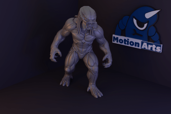 Alien the Skinner 3D Model for 3D Printing: A Dark Fantasy Creature for Your Collection