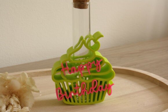 Celebrate with Style: The Cupcake Happy Birthday Cash Gift 3D