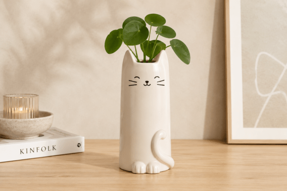 Charming Cute Cat Vase STL Bundle: A Stylish Addition to Any Space