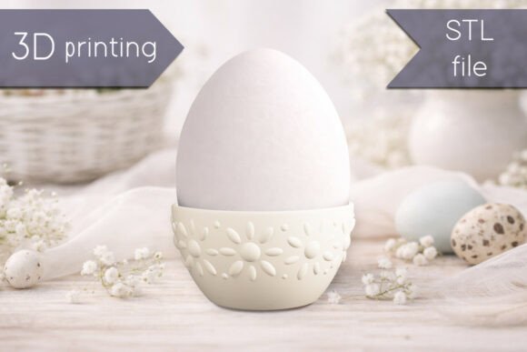 Charming Easter Egg Holder STL for 3D Printing