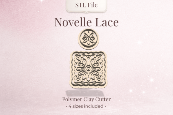 Clay Cutter STL – Novelle Lace: Precision and Elegance for Your Polymer Clay Creations