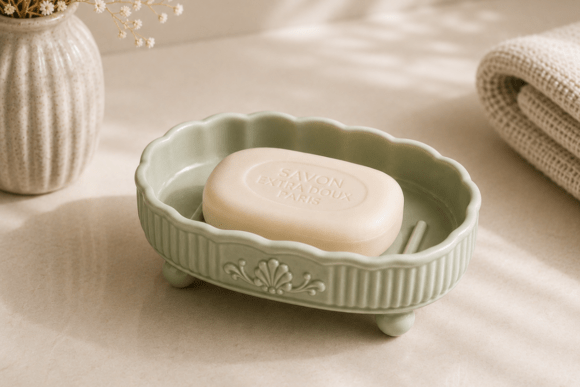 Elegant Rococo-Inspired Soap Dish STL for Your Bathroom