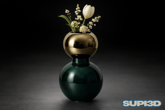 Elevate Your Space with the 3D Luxury Vase 001