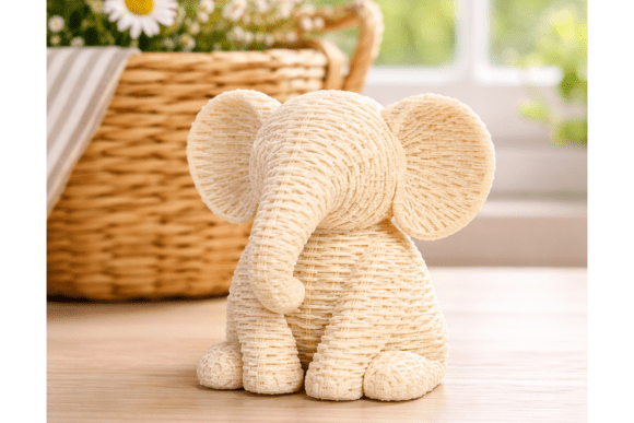 Enhance Your Home Decor with the Wicker Elephant STL 3D Model