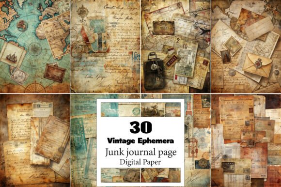Exploring the Versatility of Vintage Ephemera Paper Pack