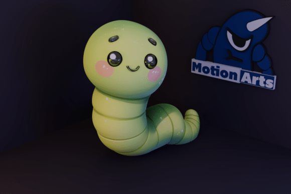 Fluffy Caterpillar STL 3D Model for Easy 3D Printing