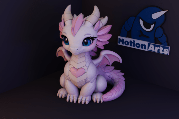 Fluffy Dragon STL 3D Model: A Charming and Easy-to-Print Addition to Your Collection