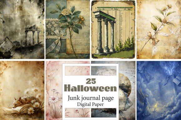 Halloween Junk Journal Pages: A Creative and Versatile Addition to Your Craft Collection