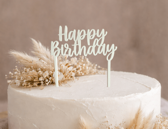 Happy Birthday Cake Topper 3D-Druck 3MF
