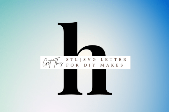 Playfair H SVG STL for Creative 3D Projects
