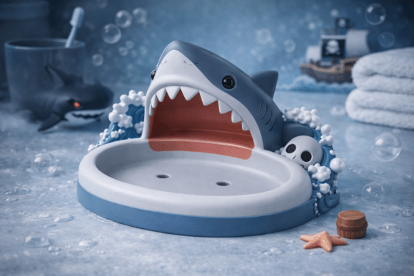 Shark Soap Dish - A Kawaii Addition to Your Bathroom