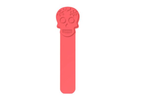 Sugar Skull 3D Printed Bookmark: A Unique and Practical Gift for Book Enthusiasts