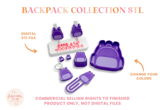Unlock Creativity with 8 Files Backpack Collection STL