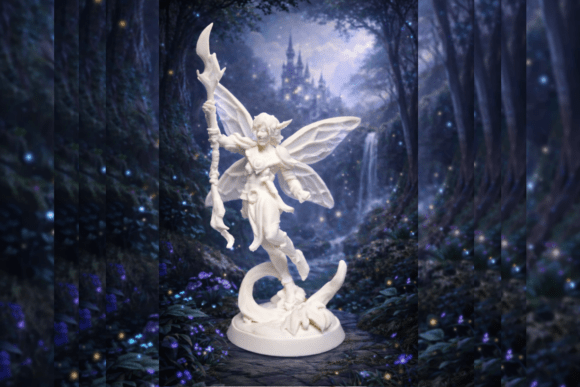 Warrior Male Fairy 3D Print: A Strategic and Ethereal Addition to Your Creative Arsenal