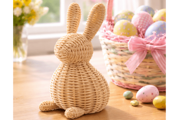 Wicker Rabbit STL 3D Model: A Versatile and Charming Addition to Your Home or Gift List